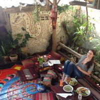 backside garden terras  at Kunda Vegan Vegetarian - Koh Lanta in Koh Lanta