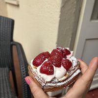 Can’t remember the name of this pastry, but it was so so so good...  at The Sanctuary - PBerg in Berlin