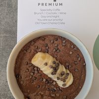 Choco bowl without granola at Drops Coffee & Brunch in Crete