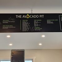 Lots.of vegan options. Note, lard in beans. at The Avocado Pit in Stowe