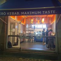 Outside at Zerö Kebab in Berlin