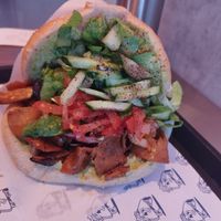 Kebab with herbal sauce at Zerö Kebab in Berlin