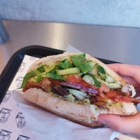 Kebab with herbal sauce at Zerö Kebab in Berlin
