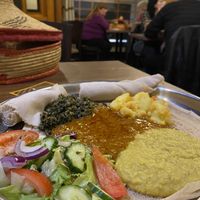 Vegetarian Variations (all vegan!)  at Restaurant Mesob in Nuremberg