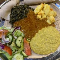 Vegetarian Variations (all vegan!)  at Restaurant Mesob in Nuremberg