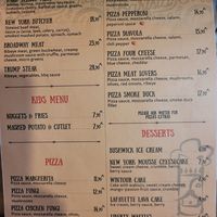 Menu at Barista&Chef in Baku