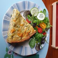 Quiche at Vegan Chouke in Brussels