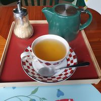 Sunshine tea at Vegan Chouke in Brussels