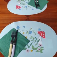 Table set at Vegan Chouke in Brussels