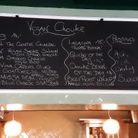 Menu at Vegan Chouke in Brussels