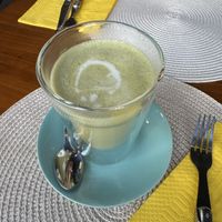 Matcha Lattee  at Vegan Chouke in Brussels