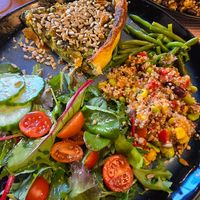 quiche with vegs and quinoa at Vegan Chouke in Brussels