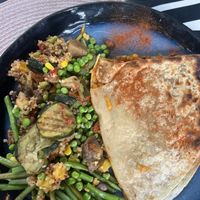 Quesadilla & Greenz - mmmmhhh … 10/10❣️  at Vegan Chouke in Brussels