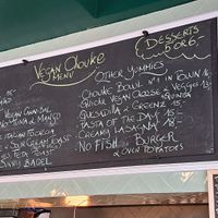 Menu at Vegan Chouke in Brussels