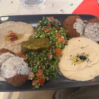 Vegan version of the tarbouche platterr  at Le Tarbouche Restaurant in Strasbourg