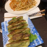 Udon aux légumes et raviolis grillés aux légumes   at Uzu in Paris