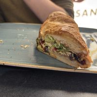 Vegan sandwich „Palermo“ (only half of it left on the picture)  at Fun Cool'o in Munich