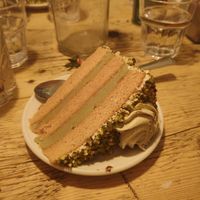 Pistachio cake at Sicilian NQ in Manchester