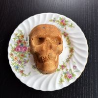 Choc chip muffin/scone  at Memento Mori Cafe in Portland