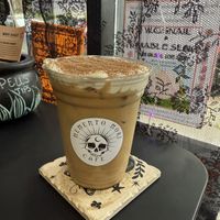 Wolfman (tiramisu latte)  at Memento Mori Cafe in Portland