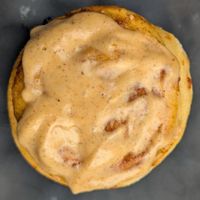 Pumpkin Spice Cinnamon Roll at Memento Mori Cafe in Portland