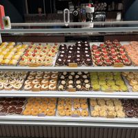 Choosing is hard  at Brammibals Donuts - Europlatz in Berlin
