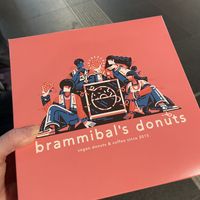 Box of four   at Brammibals Donuts - Europlatz in Berlin