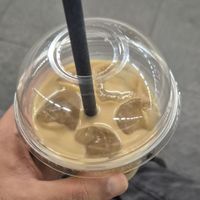 Iced coffee at Brammibals Donuts - Europlatz in Berlin