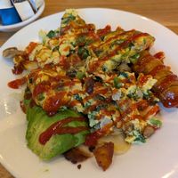 Spicy vegan breakfast at The Broken Yolk Cafe in Las Vegas