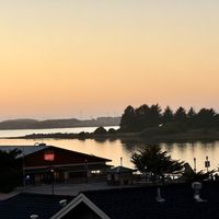 Sunset views of Humboldt Bay  at RoofTop in Eureka