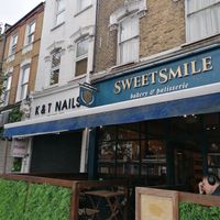 Outside the restaurant at Sweetsmile Bakery & Patisserie - Brunch & Coffee in South West London