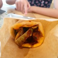 Lahmacun mit Köfte at Veis Vegan in Rheda-wiedenbrueck