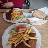 Plats de falafel i pa at Restaurante Kebab El Turco in Guadalajara