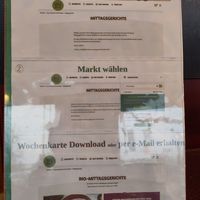 This is how you can check the lunch menu online for a particular location at denns Biomarkt in Schwetzingen