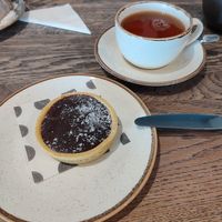 Vegan Chocolate & Orange tart 😋 at Caffi Bach Y Bocs in Llangefni