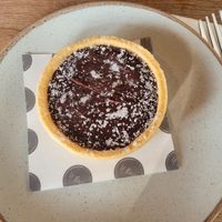 Chocolate Caramel Tart at Caffi Bach Y Bocs in Llangefni