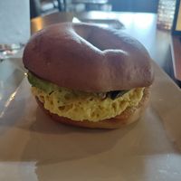 Vegan breakfast sandwich at Third Space Coffee in Colorado Springs