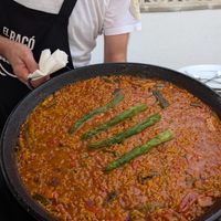 Paella de verdures per 4 persones at El Racó de la Paella in Torredembarra