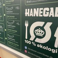 At the bottom on the menu   at DØP - The Organic Sausage man in Copenhagen