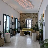 The café zone at NBTAHOUSE in Tangier