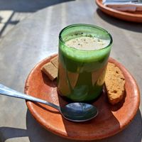 Pistachio latte at NBTAHOUSE in Tangier