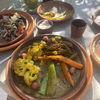 Golden dish  at NBTAHOUSE in Tangier