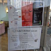 Menus and Oct specials at Colin's in Chepstow