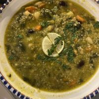 Veggies and legume soup   at Ristorante Arabo Carthage in Trapani