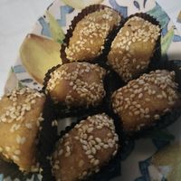 Biscottini con datteri, sesamo e miele at Ristorante Arabo Carthage in Trapani