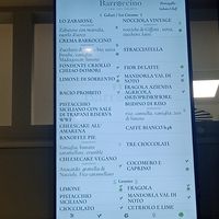 Menu summer 2025 at Gelateria Barroccino San Donato in Florence