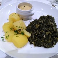 Potatoes with kale at Brunnenhof in Hannover