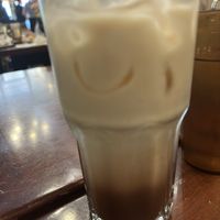 Iced chai latte with oat milk   at Bagel St-Lo in Verdun