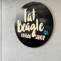 Signage  at Fat Beagle Coffee Shop in Kangaroo Island