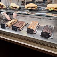 Cake and sandwich selection at KF Erde - ReSoWi in Graz
